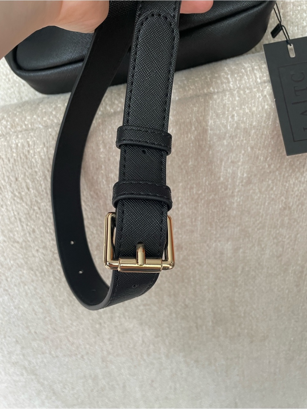 Black Crossbody Belt Bag I Speak Fluent French Fashion NWT Boutique Giftable - Picture 7 of 16